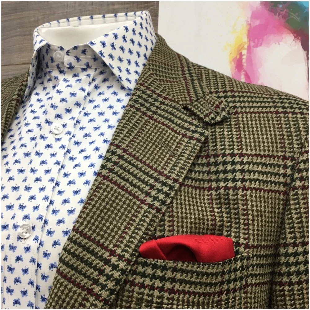 FACONNABLE Mens Wool Blazer Sport Coat Casual Jacket Size 42R Classic Suit